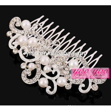 Fashion pearl bridal wedding headpiece haute qualité à la main tiare